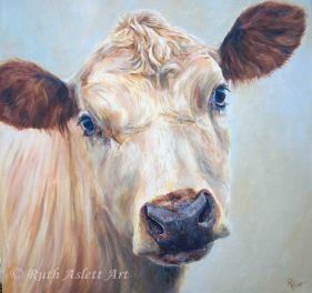 Cow, Cow painting, Farm animals, acrylic painting